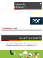 Sesi - 13 - Validity Reliability Instrument 2016 PDF