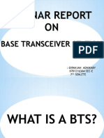 Seminar Report ON: Base Transceiver Station