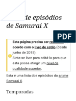 Samurai X - Lista de Episódios