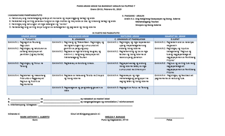 L.P 1 Pitak 4TH | PDF