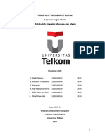 “HOLOPLAY” HOLOGRAPIC DISPLAY  Laporan Tugas Akhir Matakuliah Interaksi Manusia dan Mesin