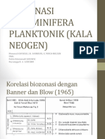 Biozonasi Foraminifera Planktonik (Kala Neogen)