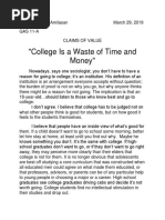 Class Privilege Checklist | PDF