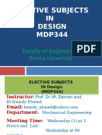 Introduction To Elective Design