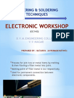 Soldering & Soldering Techniques: Electronic Workshop
