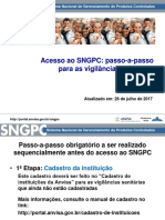 Passo a Passo SNGPC - Vigilâncias Sanitárias