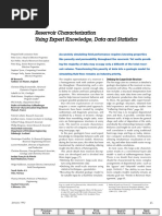 Reservoir Characterization Using Expert Knowledge, Data and Statistics