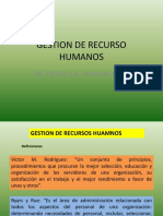 GESTION DE RECURSO HUMANOS Diapositivas
