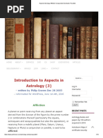 Aspects Astrology Affliction Unaspected Declination Parallels