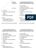 Daftar Kelompok Pasien Berisiko Kekerasan