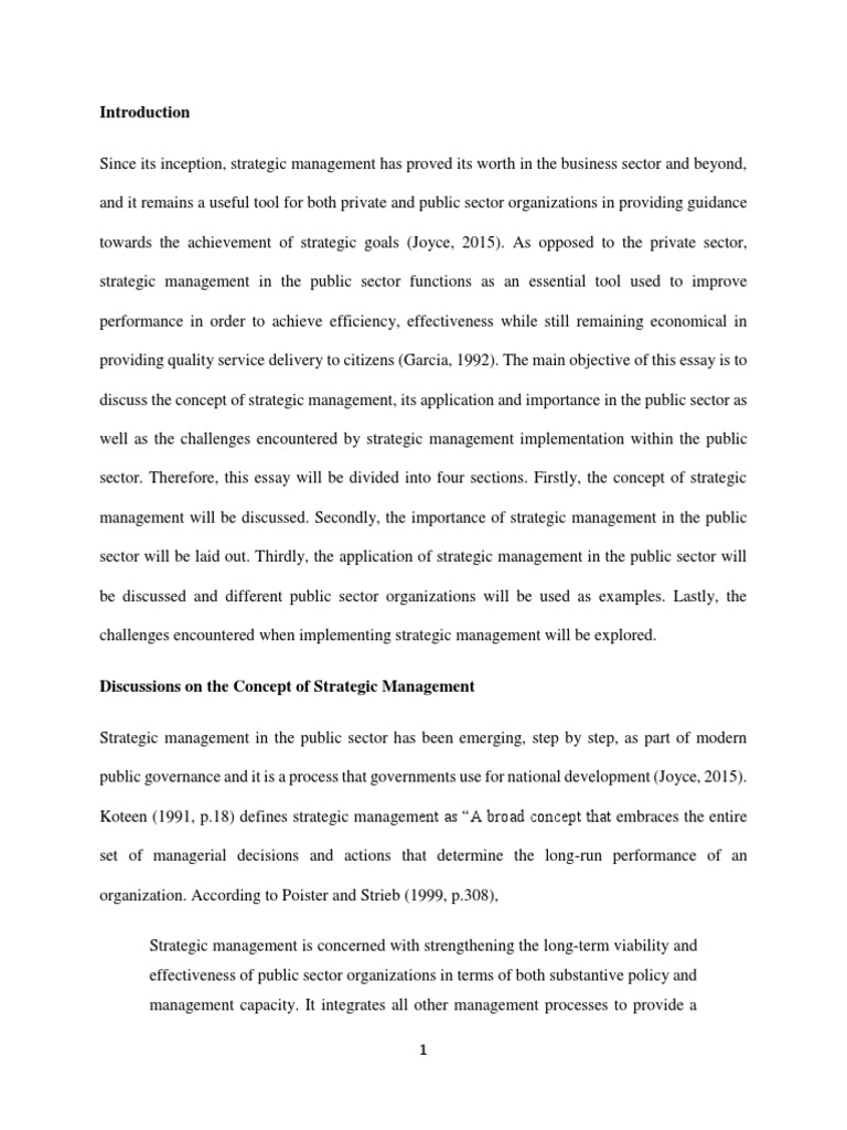 strategic management term paper pdf