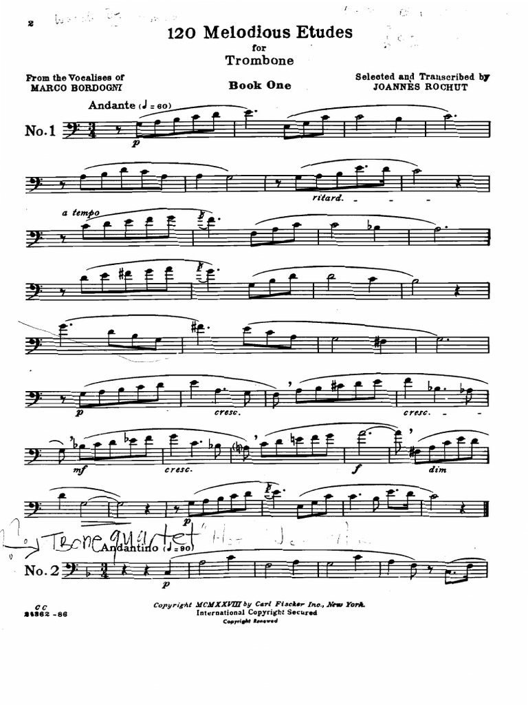 Johannes Rochut 120 Melodious Etudes for Trombone.pdf