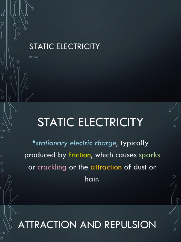 Static Electricity | PDF | Technology & Engineering