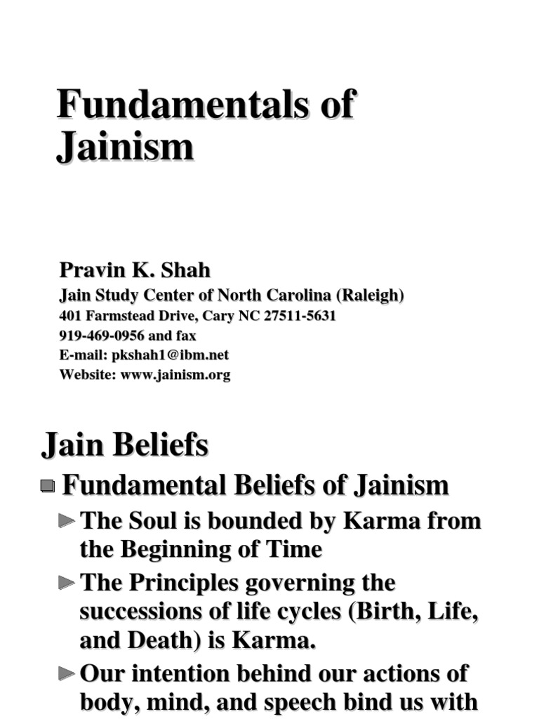Core Principles of Jainism Explained | PDF | Soul | Jain Philosophical ...