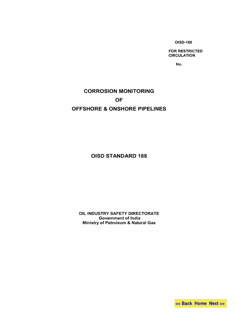 Corrosion Monitoring Standards OISD 188 | PDF | Pipeline Transport ...