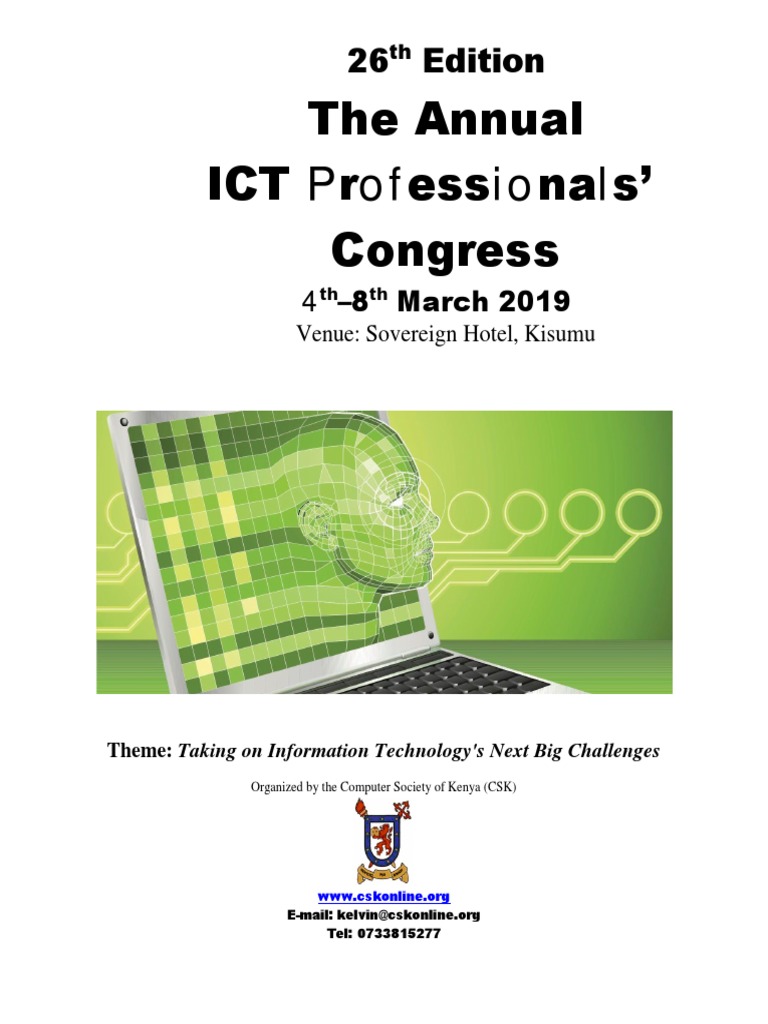 ICT Managers' Congress 2019 Overview | PDF | Chief Information Officer ...
