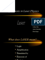 Experiments in Laser Physics