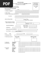 Application Form For Police Band Recruitment