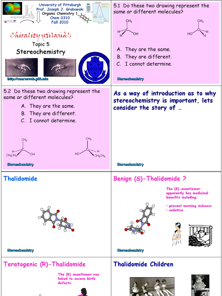Thalidomide Enantiomers and Teratogenicity | PDF | Chirality (Chemistry ...
