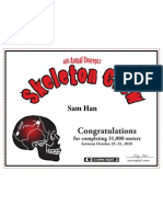 Concept2 2011 Skeleton Crew Certificate 6th Annual