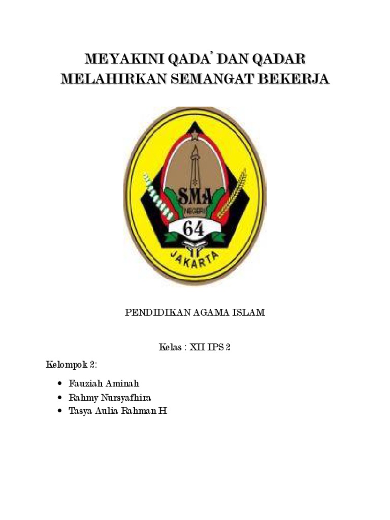 Beriman Kpd Qada Dan Qadar Docx