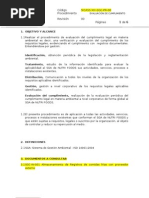 02 - Procedimiento de Evaluacion Del Cumplimiento Legal y Otros