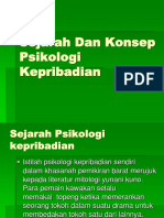 Sejarah Psikologi Kepribadian