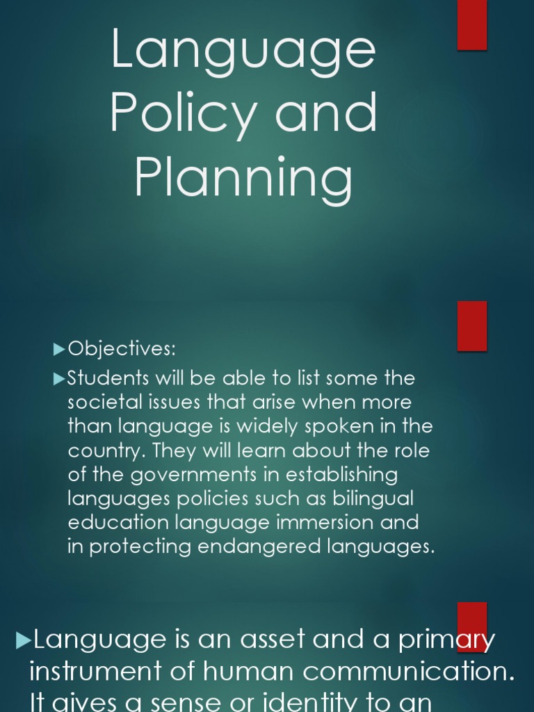 Language Policy and Planning Overview | PDF | Linguistics | Semiotics