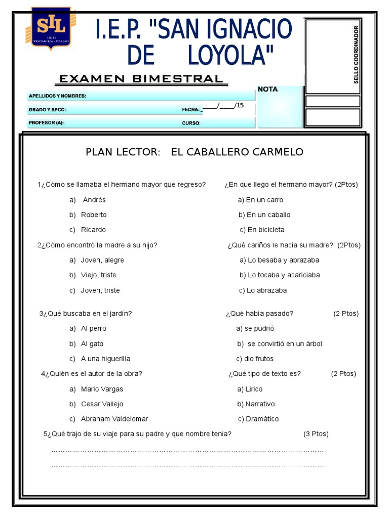 Caballero Carmelo Worksheet In 2023 Worksheets 54% OFF