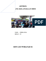 Artikel Tentang Kelangkaan BBM.docx