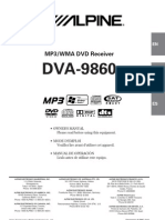 Alpine DVA 9860 Manual