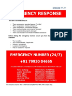 Emergency Response Numbers
