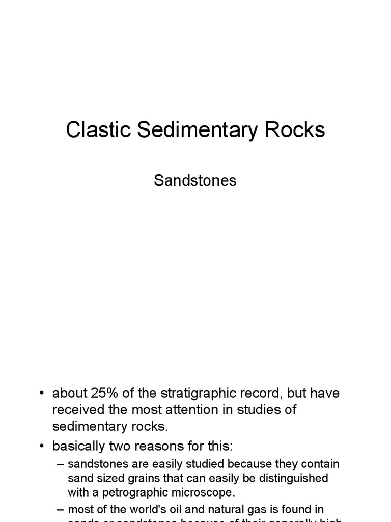 Understanding Clastic Sedimentary Rocks | PDF | Sandstone | Clastic Rock