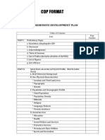 CDP Format: Comprehensive Development Plan
