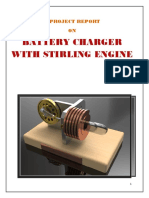 Battery Charger With Stirling Engine: A Project Report ON