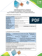 Guía de Actividades y Rúbrica de Evaluación - Etapa 3 - Definir El Objetivo, Alcance Del ACV y Análisis Del Inventario PDF