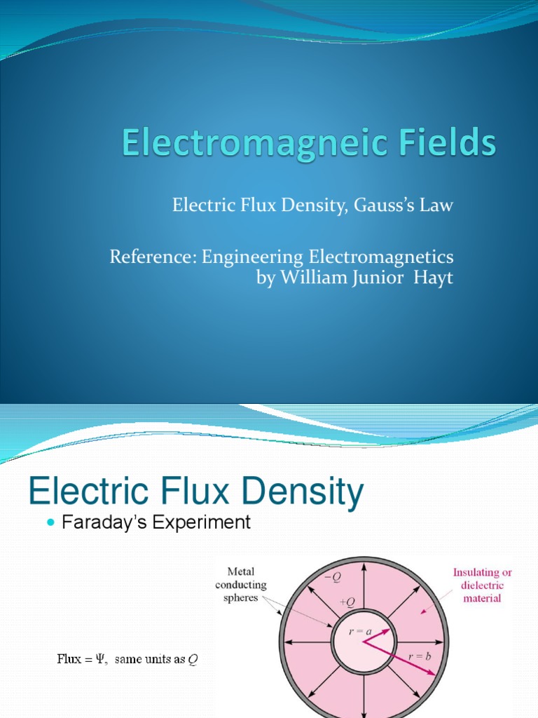 Electric Flux Density and Gauss's Law | PDF | Flux | Electric Charge