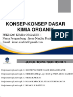 MATERI 1 Konsep Dasar Kimia Organik