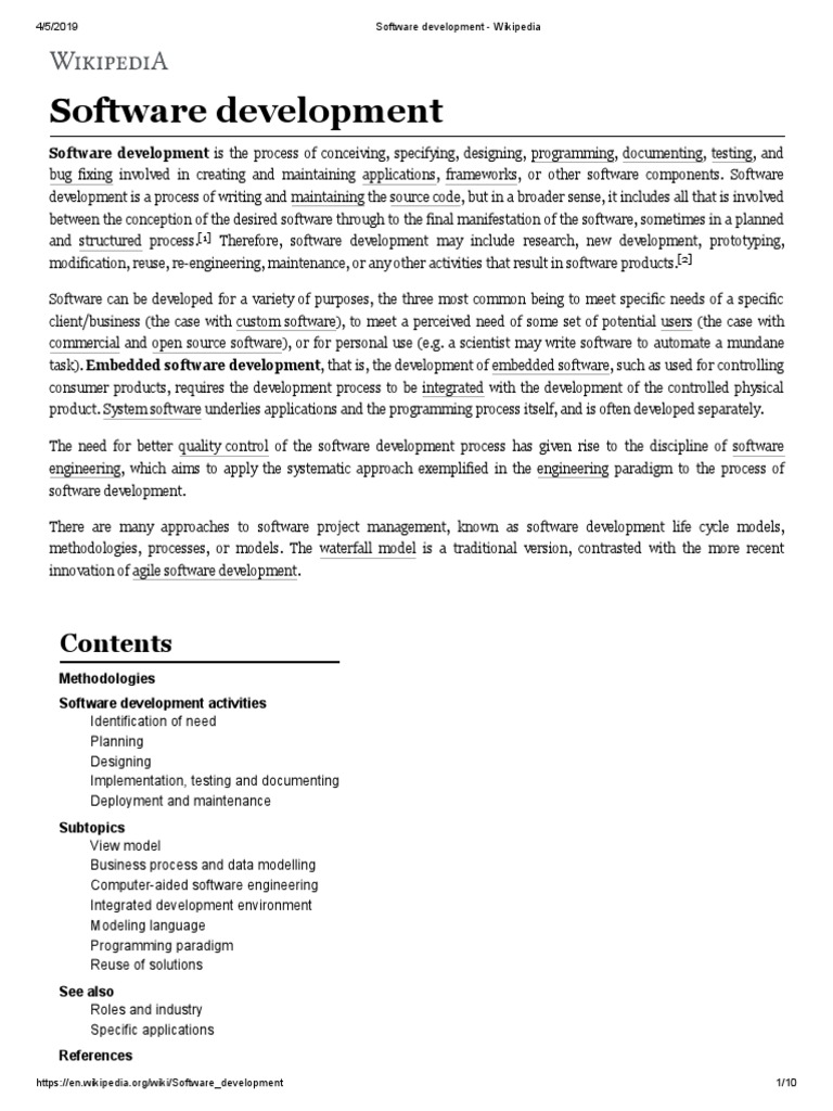 Software Development | PDF | Programming Paradigms | Software Development