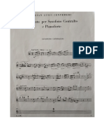 Centemeri Sonata Per Sax Contralto e Pianoforte