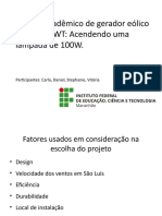 Apresentação Slide Gerador Eólico - PPSX