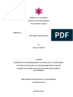 Format of Thesis Front Page
