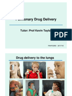 Pulmonary Drug Delivery: Tutor: Prof Kevin Taylor