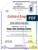 Conduct Certificate