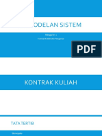 Pemodelan Sistem Minggu Ke-1