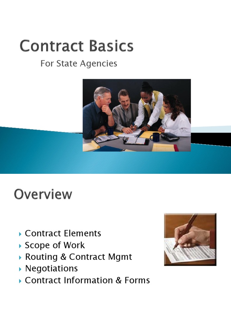 Contract Basics Pdf Per Diem Contractual Term