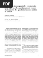 DEROUETJLAsociologiadasdesigualdadesemeducacaopostaaprova
