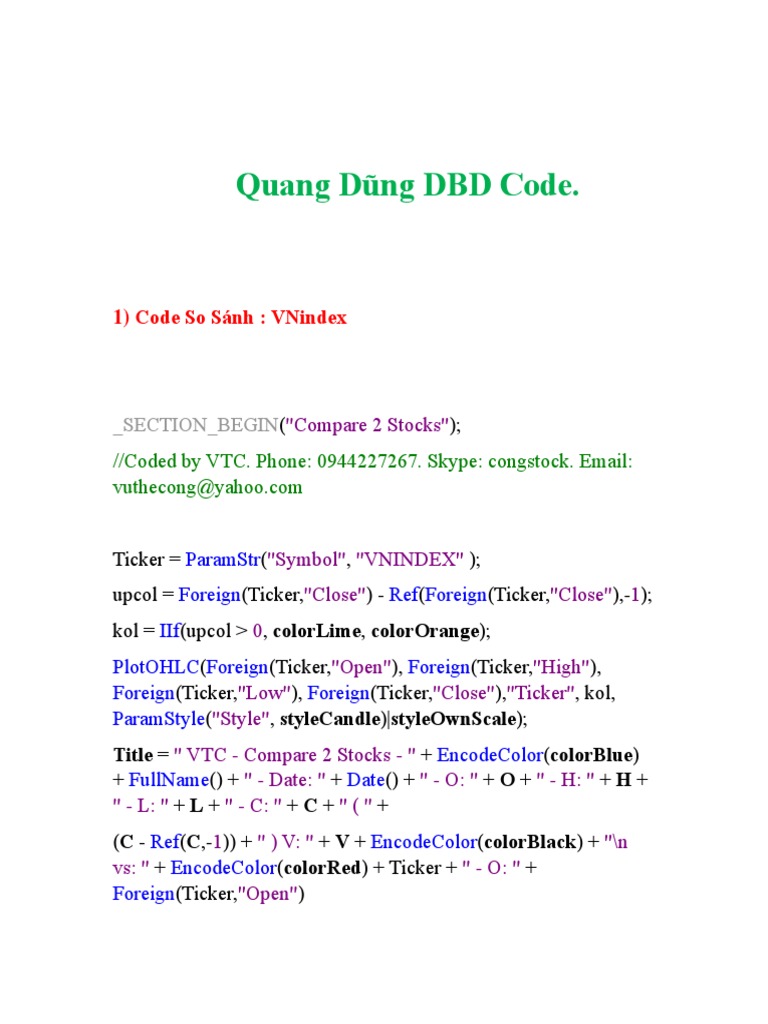 Quang Dũng Dbd Code Docx Financial Markets Investing
