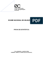 Exame Nacional de Selecao Anpec 2019-Prova 2 ESTATISTICA PDF