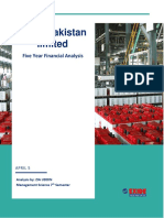 Exide Pakistan Five Year Financial Analysis